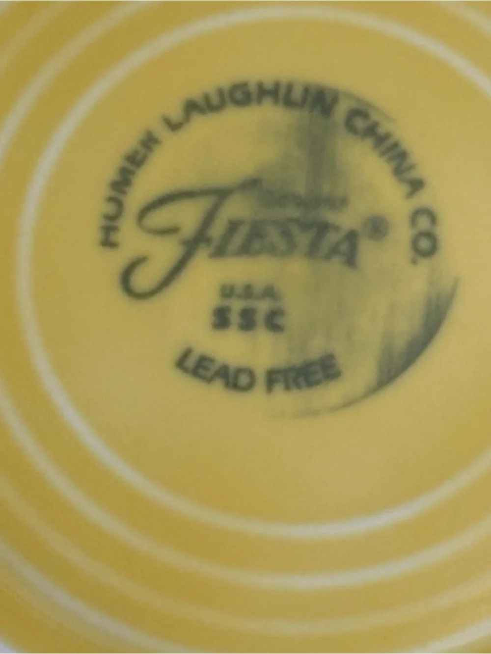 Fiesta Yellow Ceramic Replacement Saucer - Solid Yellow Glazed Saucer